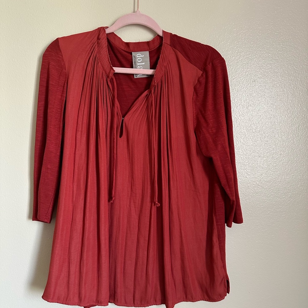 Dolan Rustic Orange Women's Tunic‎ Top XL